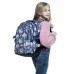 SET Schulrucksack Mäppchen FLOWER Blumen Mädchen Blau Rosa Lila Schulranzen Groß