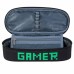 SET Rucksack Mäppchen GAMER Jungen Schwarz Schulrucksack Groß Schulranzen L