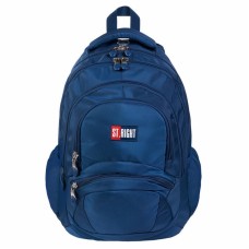 Schulrucksack BLAU NAVY Mädchen Jungen Groß Schulranzen Rucksack Schultasche L